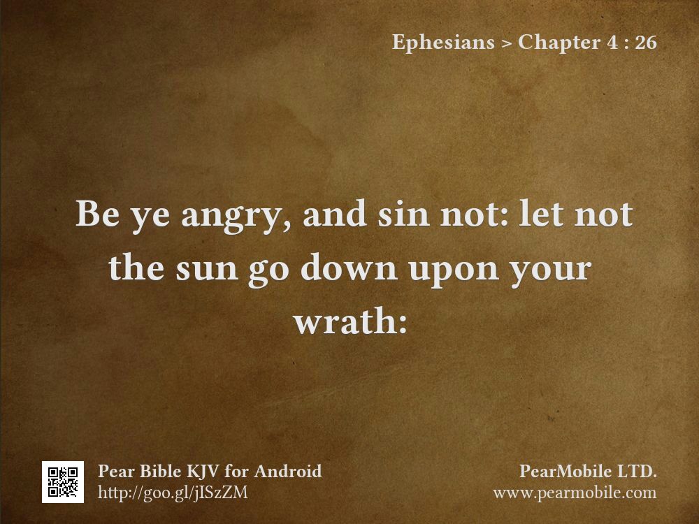 Ephesians, Chapter 4:26